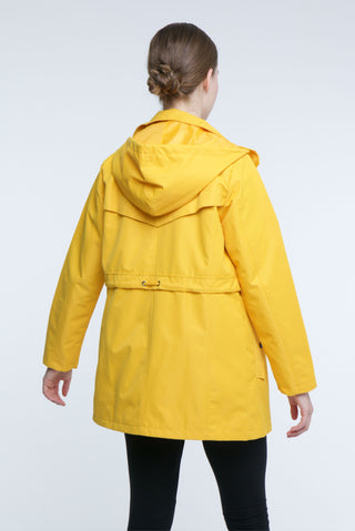 Elle Festival Short Parka in Yellow
