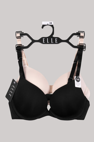 Multi Pack (2) Padded Smooth Bras Branded Strap