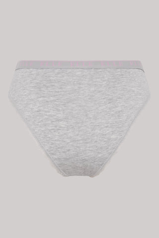 Multi Pack (3) Cotton Lace Trim Tipped Brazilians