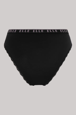 Multi Pack (3) Cotton Lace Trim Tipped Brazilians