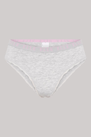 Multi Pack (3) Cotton Lace Trim Tipped Brazilians