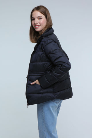 Elle Puffa Jacket in Black