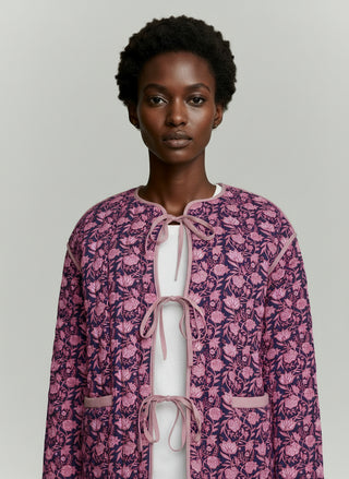 Frida Quilted Jacket Navy