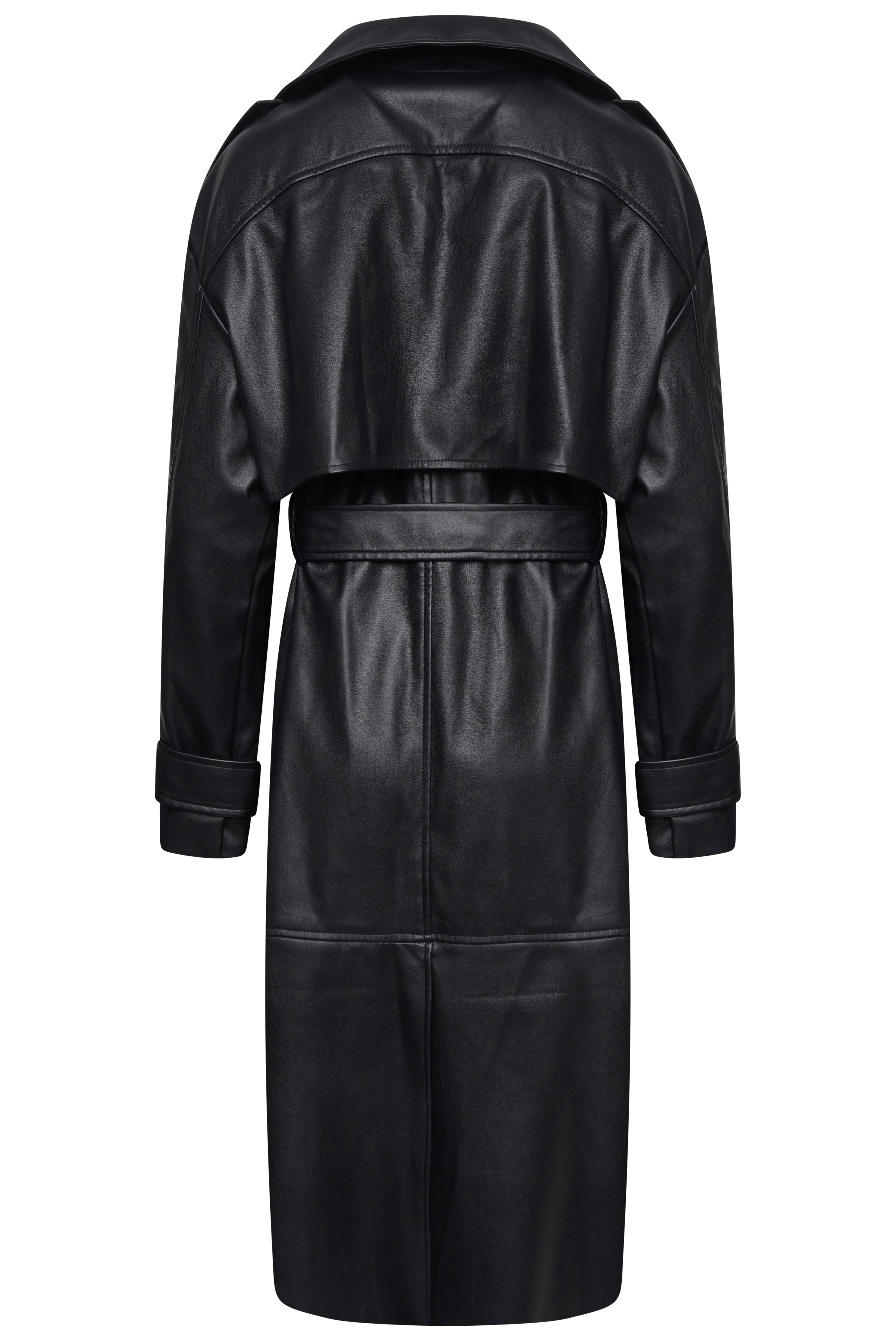 Chic Black PU Trench Coat by ELLE for Every Outfit – ELLE UK