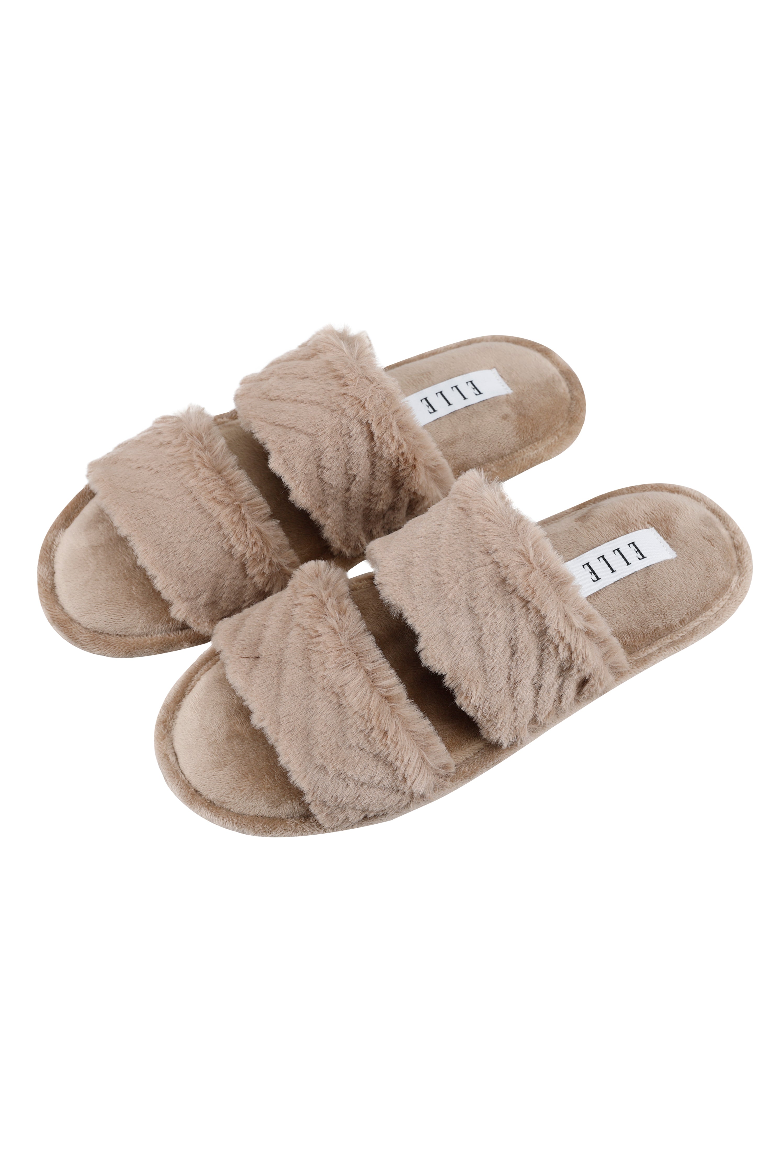Stay Warm in ELLE's Cosy Taupe Faux Fur Slippers – ELLE UK