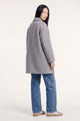 Elle Ladies Alice Wool Coat in Grey