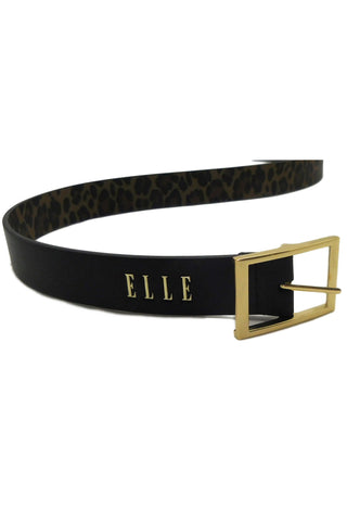 Clara Reversible Belt in Black Leopard