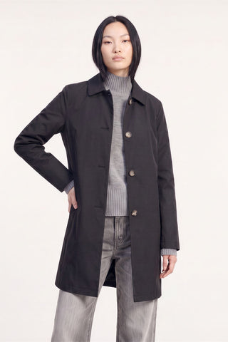 Jennifer Single Breasted Basic Mac in Black