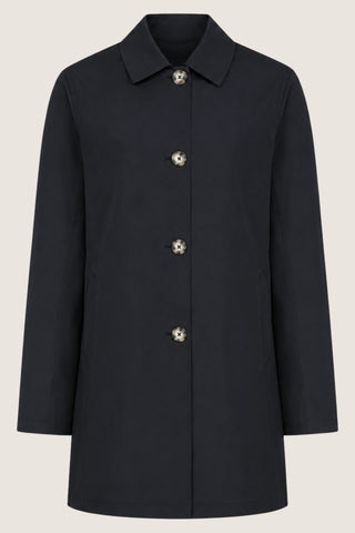 Jennifer Single Breasted Basic Mac in Black