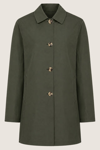Jennifer Single Breasted Basic Mac in Green