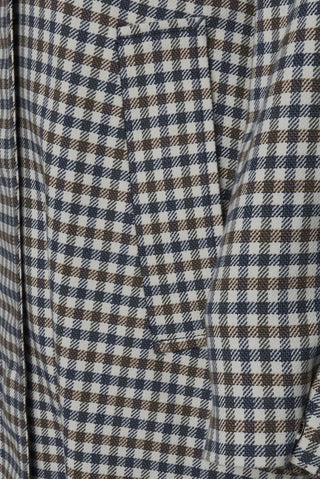Marla Check Coat Navy Check