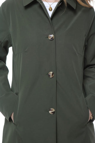 Jennifer Single Breasted Basic Mac in Green