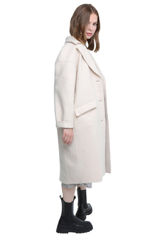 Elle Ladies Beatrix Faux Boiled Wool in cream