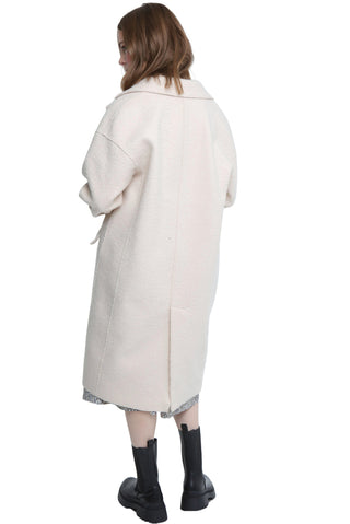 Elle Ladies Beatrix Faux Boiled Wool in cream